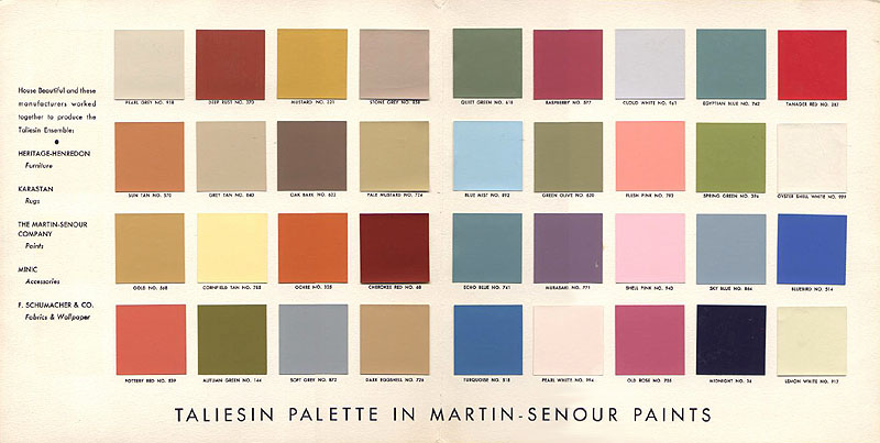 Pittsburgh Paint Color Chart