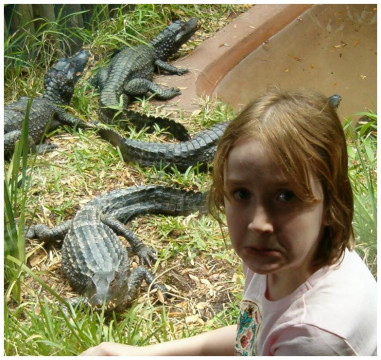 Girl and Gators