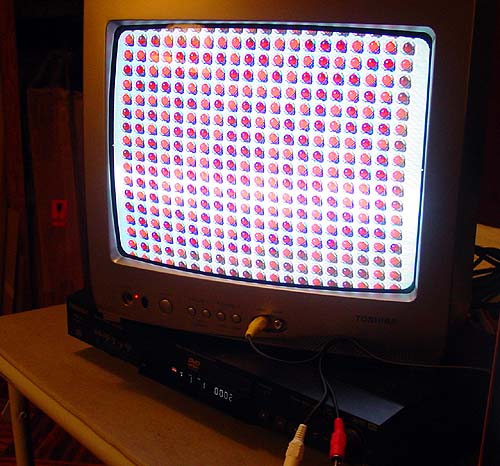 LED Grid on TV