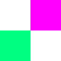 pink and green squares