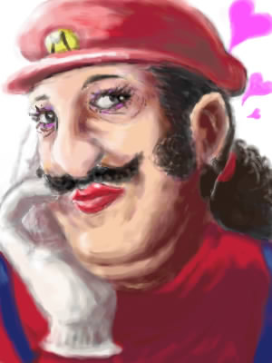 Mario Oil Painting