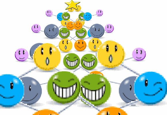 Smiley Christmas Tensegrity Tree