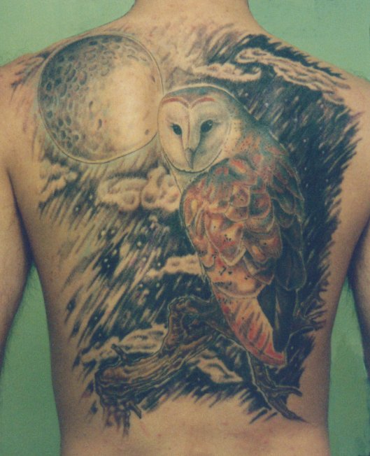 Deane tattoo. Deane's Barn Owl Tattoo. [link] [add a comment]